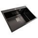 Кухонная мойка Platinum Handmade HSB PVD 70*50 черная 41549 фото 2