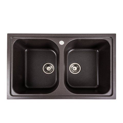 Гранітна мийка для кухні Platinum 7950 Equatoria матова Мокко 36410 фото