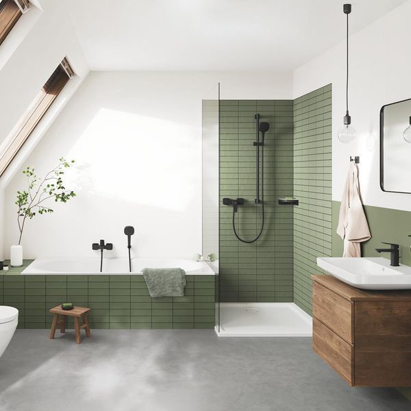 Смеситель для раковины Grohe QuickFix Dice M-Size 1018322430 с донным клапаном CV036184 фото