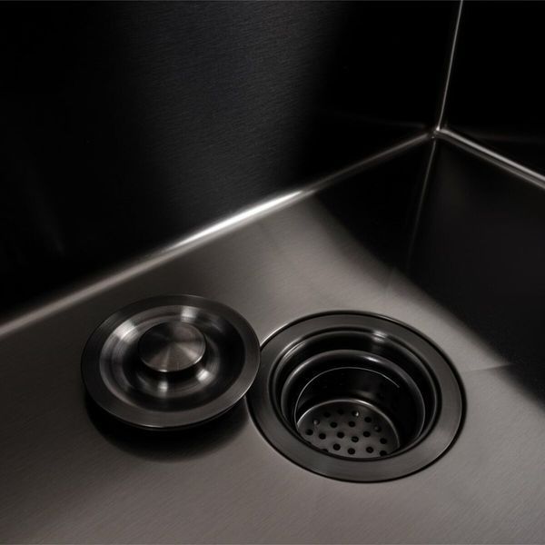 Комплект кухонної мийки Platinum 58*43 PVD pl84341 фото