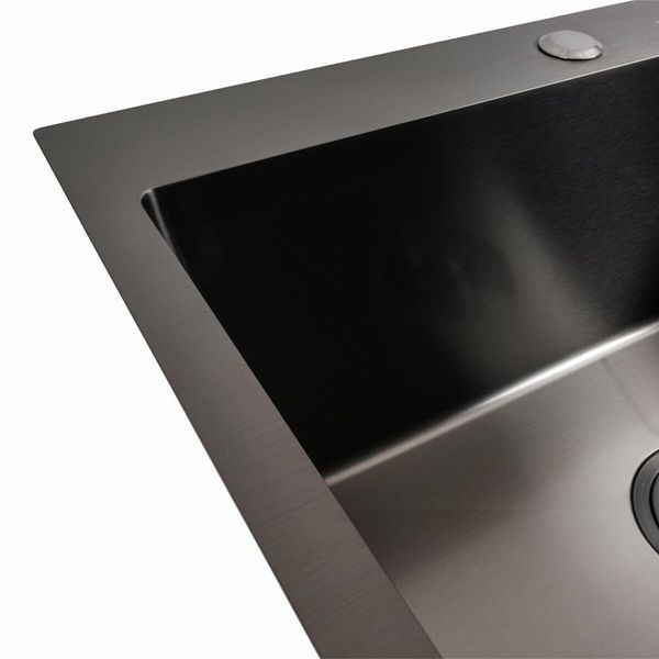 Комплект кухонної мийки Platinum 58*43 PVD pl84341 фото
