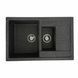 Гранитная мойка для кухни Platinum 7850W TOSKANA матовая Графит 3624 фото 1