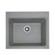 Гранітна мийка для кухні Platinum VESTA 5852 матова Сіра 48609 фото 1
