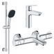 Комплект змішувачів для ванної кімнати з термостатом Grohe QuickFix UA202304TS CV030620 фото 10