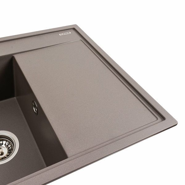 Гранітна мийка для кухні Platinum 7950 AZURIT матова Дюна 41193 фото