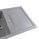 Гранітна мийка для кухні Platinum 7850 TROYA матова Сіра 3252 фото 6