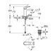 Змішувач для раковини Grohe QuickFix Dice M-Size 1018332430 з донним клапаном CV036188 фото 2