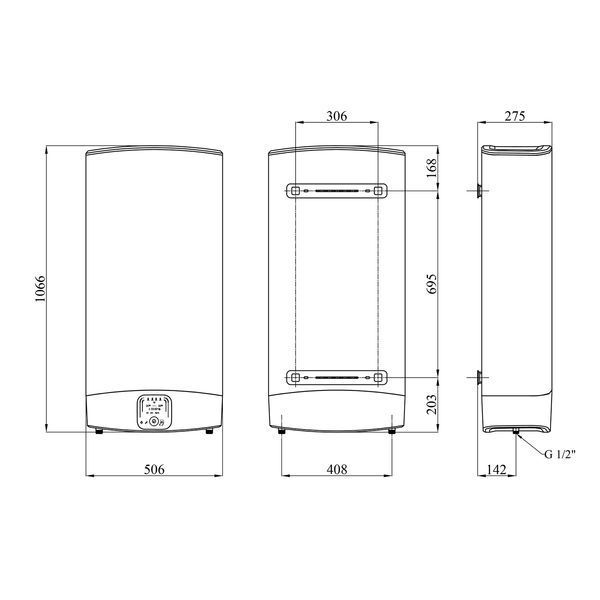 Водонагрівач Ariston VLS EVO 80 EU з мокрим ТЕНом 3626146 CV034106 фото