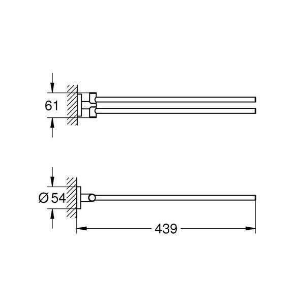 Полотенцедержатель Grohe QuickFix Start 41183000 CV033404 фото