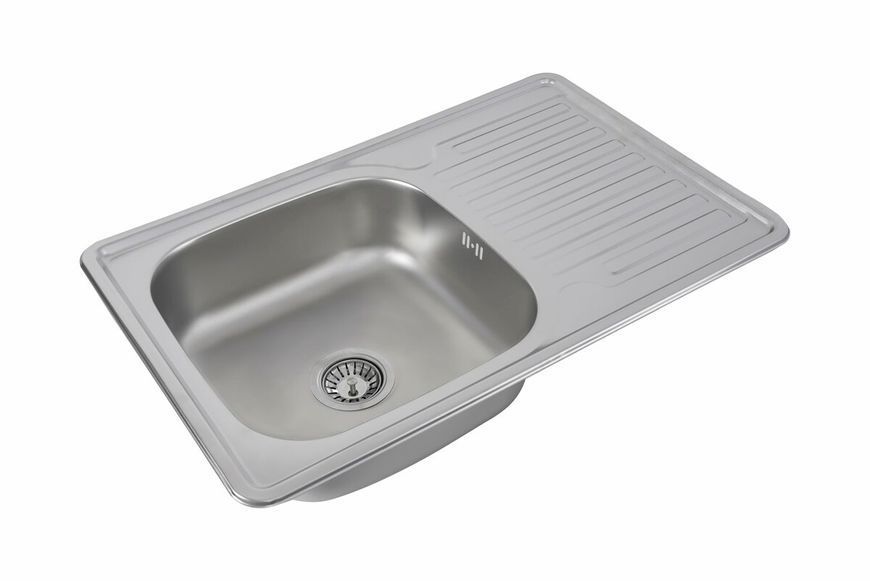 Кухонна мийка з нержавіючої сталі Platinum САТИН 7850 (0,8/180 мм) 11492 фото