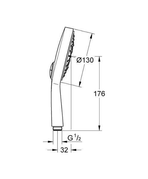 Лійка для ручного душу Power&Soul Cosmopolitan 130 (27663LS0), Grohe 27663LS0 фото