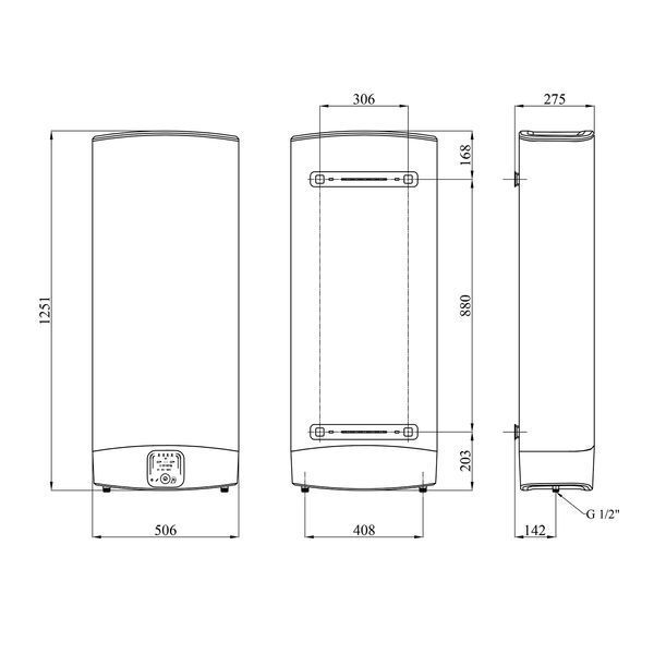 Водонагрівач Ariston VLS EVO 100 EU з мокрим ТЕНом 3626147 CV034107 фото