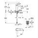 Змішувач для раковини Grohe QuickFix Dice ES M-Size 1018362430 з донним клапаном CV036192 фото 2