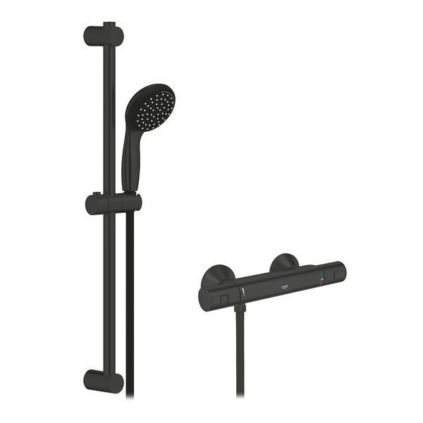 Смеситель термостатический для душа Grohe QuickFix Start Black UA303908T1 CV032753 фото