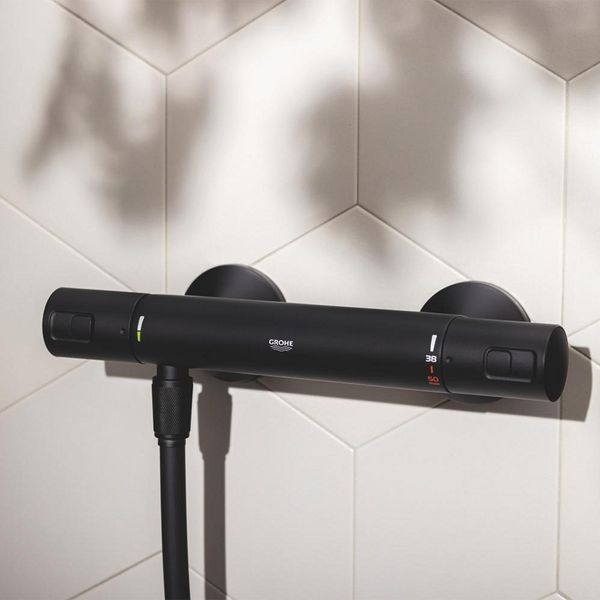 Смеситель термостатический для душа Grohe QuickFix Start Black UA303908T1 CV032753 фото