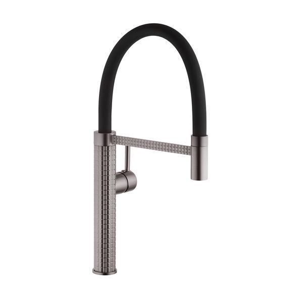Комплект кухонной мойки Valeso 60х50HM PVD ST05 Grafite SL73597 фото