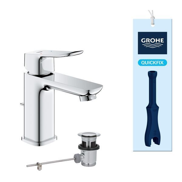 Змішувач для раковини Grohe QuickFix Dice S-Size 1018560000 з донним клапаном CV036195 фото