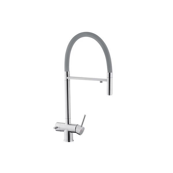 Смеситель для кухни с подключением к фильтру Kroner KRP Edelstahl Klassisch - ESG03815GRA CV027934 фото