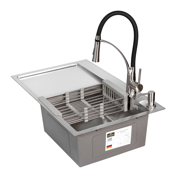 Комплект кухонной мойки KRP Geb&uuml;rstet - 7849RHM ST4302 ST825853 фото