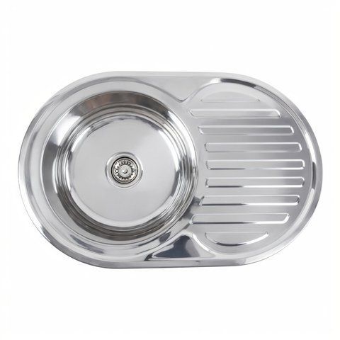 Кухонная мойка из нержавеющей стали Platinum 7750 ПОЛИРОВКА (0,8/180 мм) 11588 фото