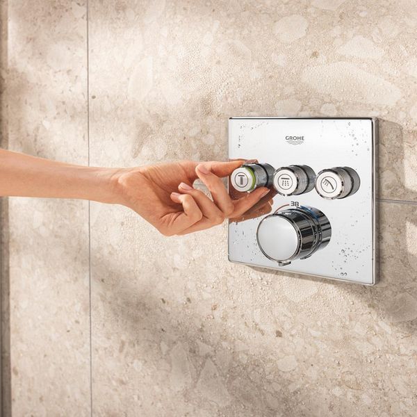 Душевая система скрытого монтажа термостатическая Grohe QuickFix Precision SmartControl Cube 34875000 CV034356 фото