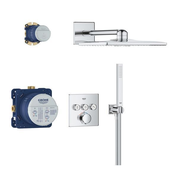 Душевая система скрытого монтажа термостатическая Grohe QuickFix Precision SmartControl Cube 34875000 CV034356 фото