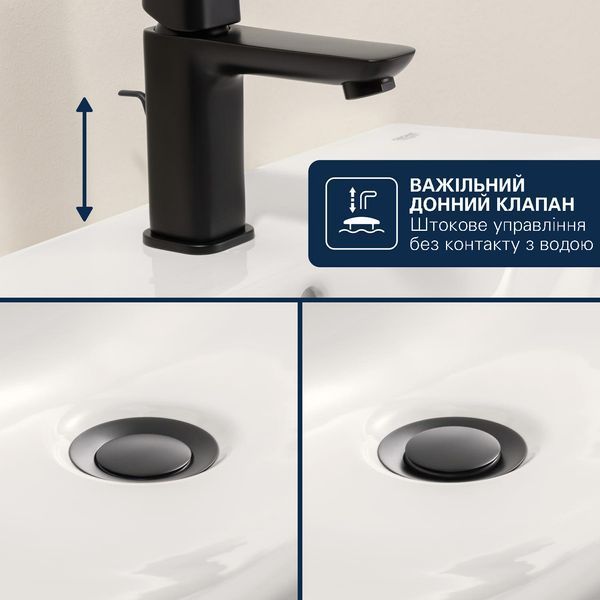Змішувач для раковини Grohe QuickFix Dice S-Size 1018562430 з донним клапаном CV036196 фото