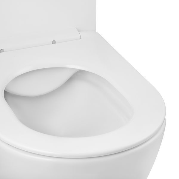 Комплект 4 в 1: Інсталяція GROHE Solido 3 в 1 3884966Q + Унітаз безобідковий Kroner Harz WHI523632 RIMLESS з сидінням Slim Duroplast / Soft-close / Quick relase KH523632WHIR (3884966KH523632) CV033822 фото