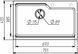 Гранітна мийка для кухні VALESO NIKA 7545 матова Мікс 47789 фото 2
