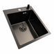 Комплект кухонної мийки Platinum Handmade 40*50 PVD (товщина 3,0/1,5) pl23711 фото 3