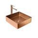 Умивальник Platinum Handmade PVD мідний 400x400 мм 23601 фото 4