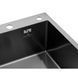 Комплект кухонної мийки Kroner KRP Schwarze 78х49HM PVD ST07 Grafite SL44792 фото 7