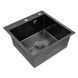 Комплект кухонной мойки Kroner KRP Derby 5050HM PVD ST19 nero SL43822 фото 5