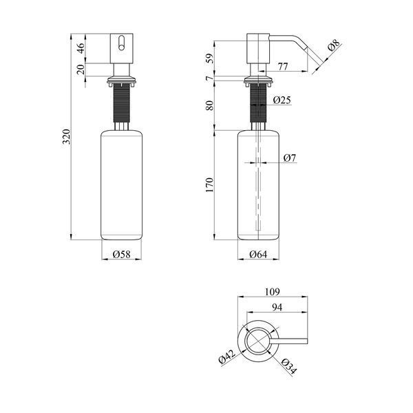 Комплект кухонної мийки KRP Geb&uuml;rstet - 7849LHM ST4301 ST825147 фото