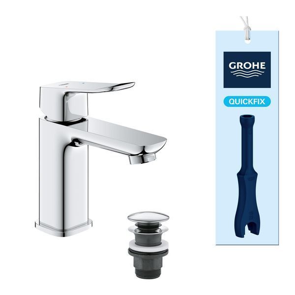 Змішувач для раковини Grohe QuickFix Dice S-Size 1018570000 з донним клапаном CV036199 фото