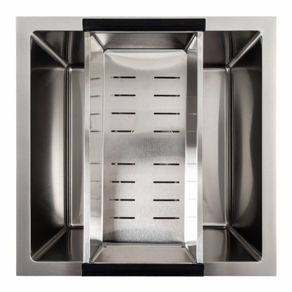 Комплект мийки під стільницю нержавійка СМ 44*44 Platinum Handmade 44550 фото
