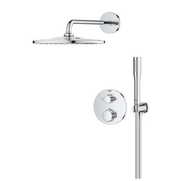 Душова система прихованого монтажу термостатична Grohe QuickFix Precision з Vitalio Rain Mono 310 34880000 CV034358 фото