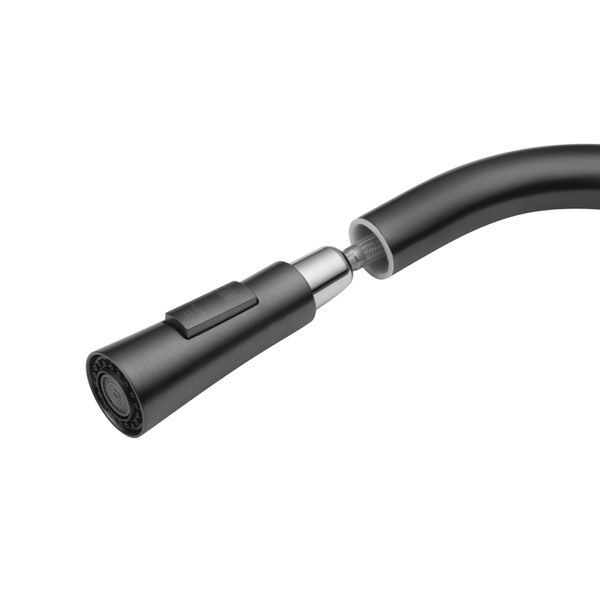 Комплект кухонной мойки Valeso 60х50HM PVD ST08 Grafite SL73540 фото