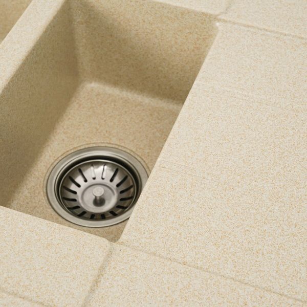 Гранитная мойка для кухни Platinum 7850W TOSKANA матовая Сафари 3644 фото