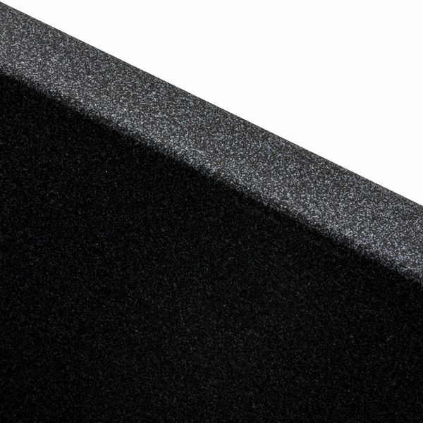 Гранитная мойка для кухни Platinum 4040 RUBA матовый карбон 41642 фото