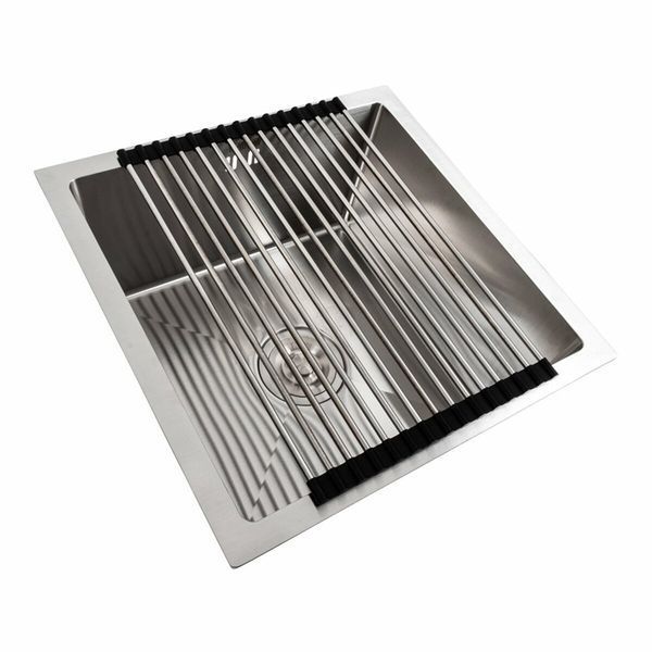Комплект мийки під стільницю нержавійка СМ 44*44 Platinum Handmade 44550 фото