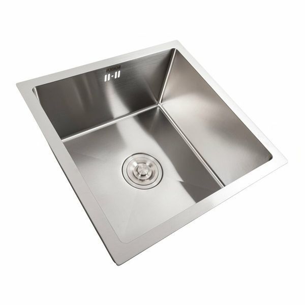 Комплект мийки під стільницю нержавійка СМ 44*44 Platinum Handmade 44550 фото