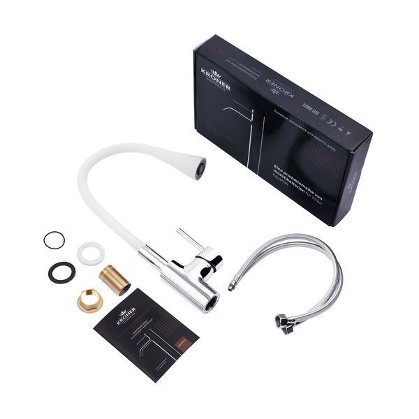 Комплект кухонной мойки KRP C031WHI Geb&uuml;rstet-6350RHM ST131345 фото