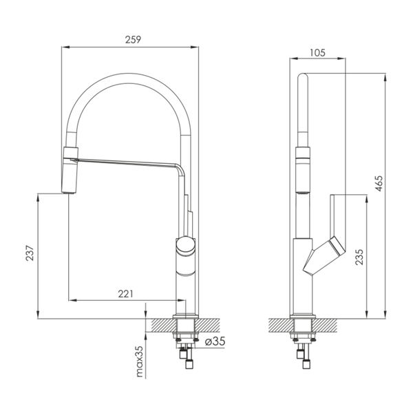 Комплект кухонної мийки KRP Geb&uuml;rstet - 7849LHM ST4301 ST825147 фото