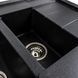 Гранітна мийка для кухні Platinum 7850W TOSKANA матовий Карбон 39974 фото 8