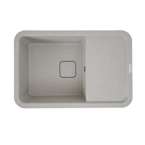 Гранітна мийка для кухні Platinum CUBE 7850 матова Топаз 49138 фото