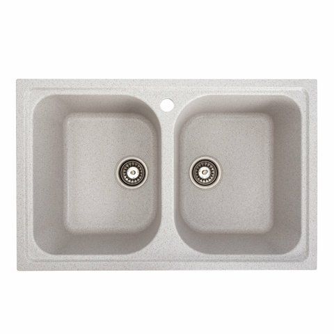 Гранитная мойка для кухни Platinum 7950 Equatoria Топаз 36405 фото