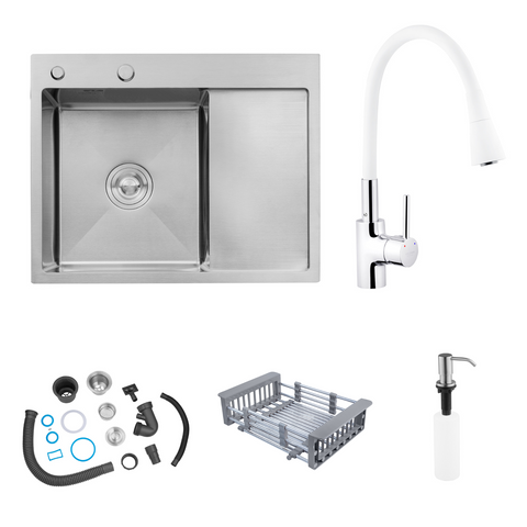 Комплект кухонної мийки KRP C031WHI Geb&uuml;rstet-6350LHM ST131448 фото