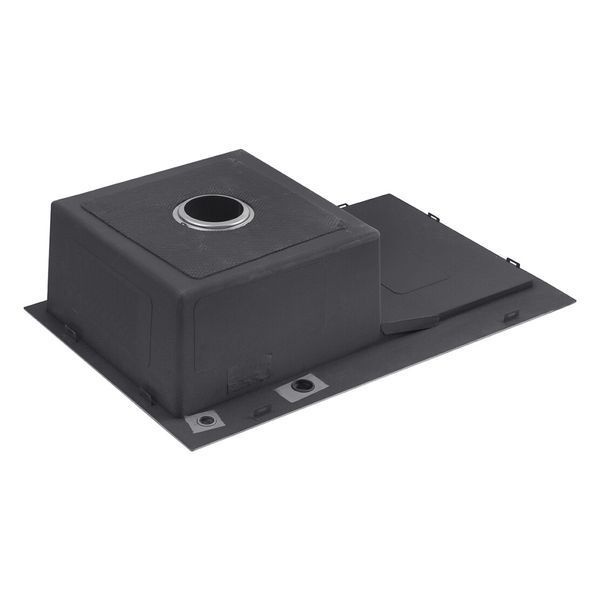 Комплект кухонной мойки Kroner KRP Geb&uuml;rstet 78х49LHM BLK04 nichel SL54729 фото
