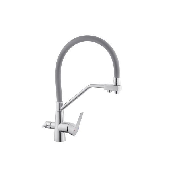 Комплект кухонної мийки KRP Geb&uuml;rstet - HM5050 Edelstahl GRA ST53948 фото